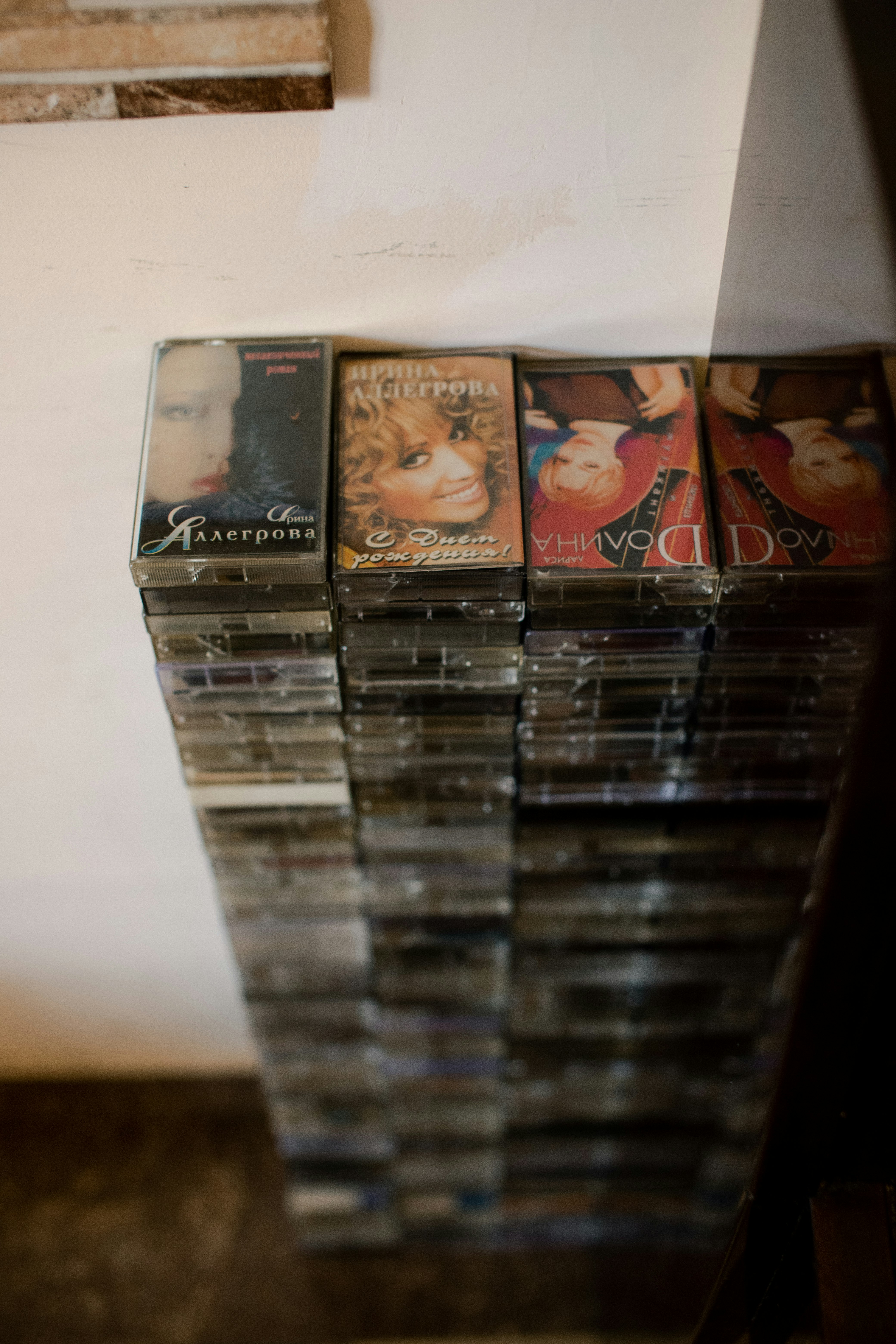 two UNK cigarette boxes on white table